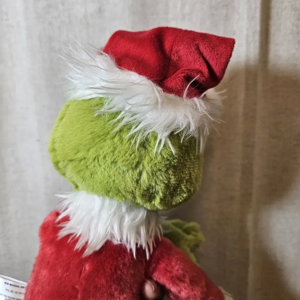 Aurora World Dr. Seuss The Grinch Plush 15900 16 inch Santa Christmas